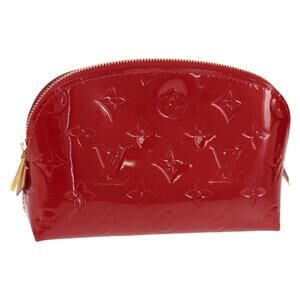 LOUIS VUITTON Monogram Vernis Pochette Pouch Rose Indian M90009 LV Auth am9994V